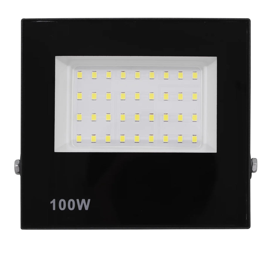 Kit 5 Refletor Led 100w Holofote Prova Dágua Ip66 Branco Frio Bivolt