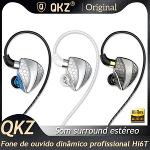 Fones de Ouvido Dinâmicos- QKZ ORIGINAL